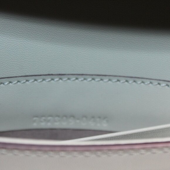 NWT GUCCI GG Ophidia Summer Denim Harness Travel Shoulder Bag Salvy Green 757309 - Picture 9 of 12